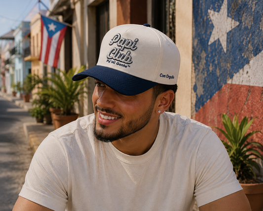 Papi Club Navy Blue/Cream Snapback