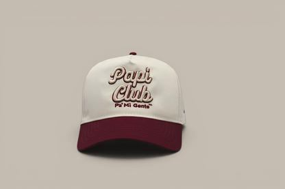 Papi Club Burgundy/Cream Snapback