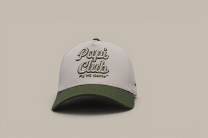 Papi Club Olive/Cream Snapback