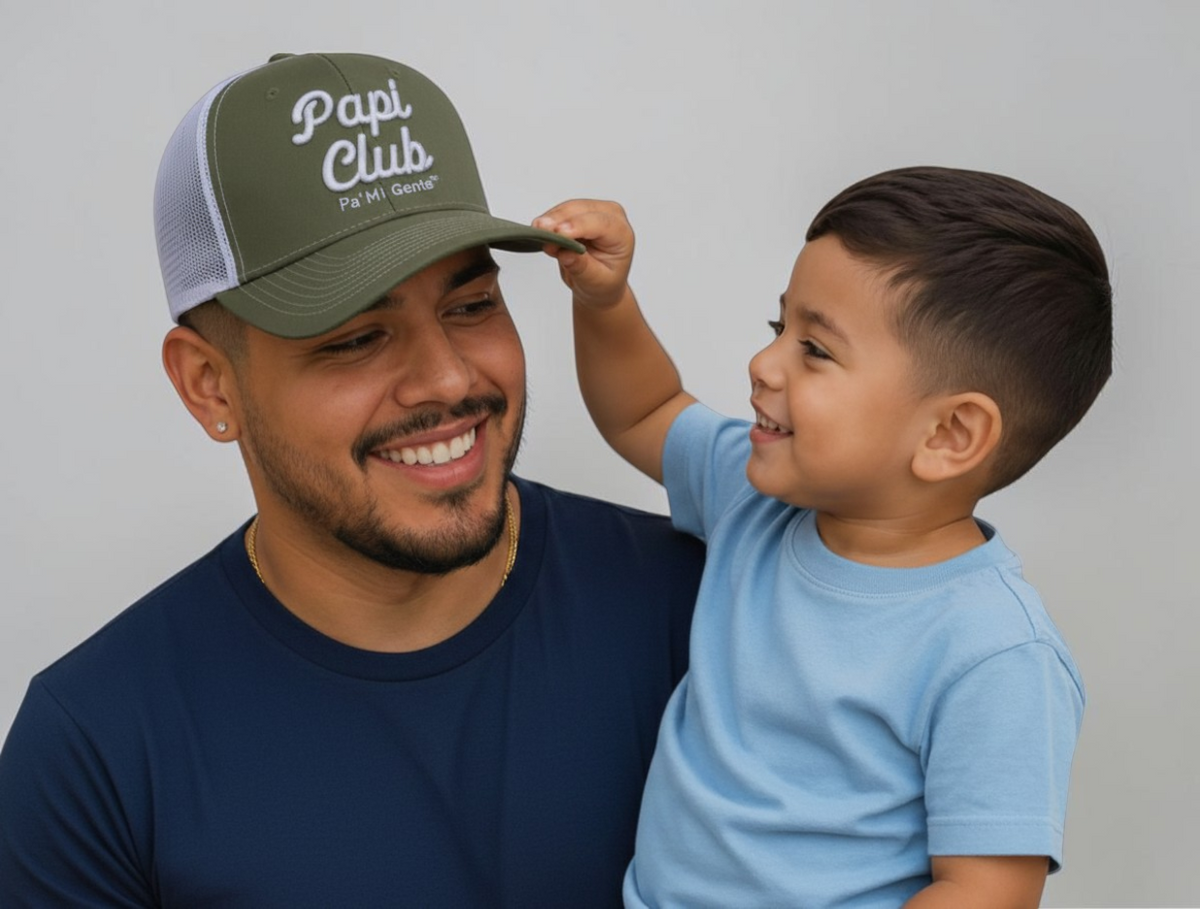 Papi Club Olive/White Trucker Snapback