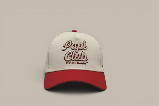 Papi Club Red/Cream Snapback